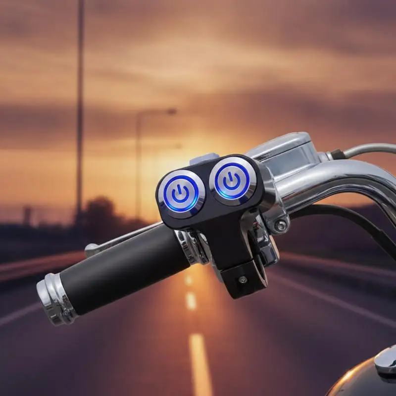 LED Backlight Motorcycle Handlebar Switch Universal Waterproof Durable 1Pcs for Cruiser Bike Modification Parts