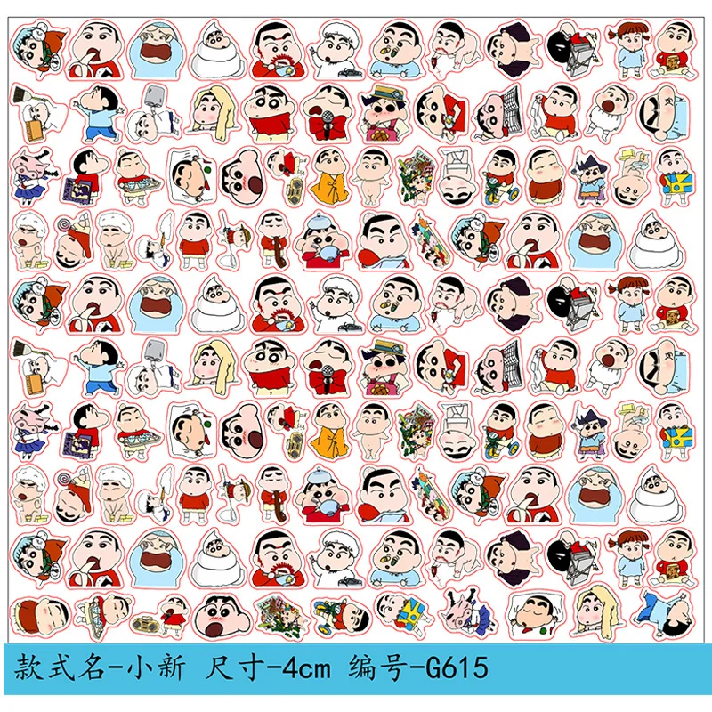 

Anime Crayon Shin-chan peripheral acrylic accessories DIY patch handmade diy pendant keychain refrigerator magnet shaker pp clip