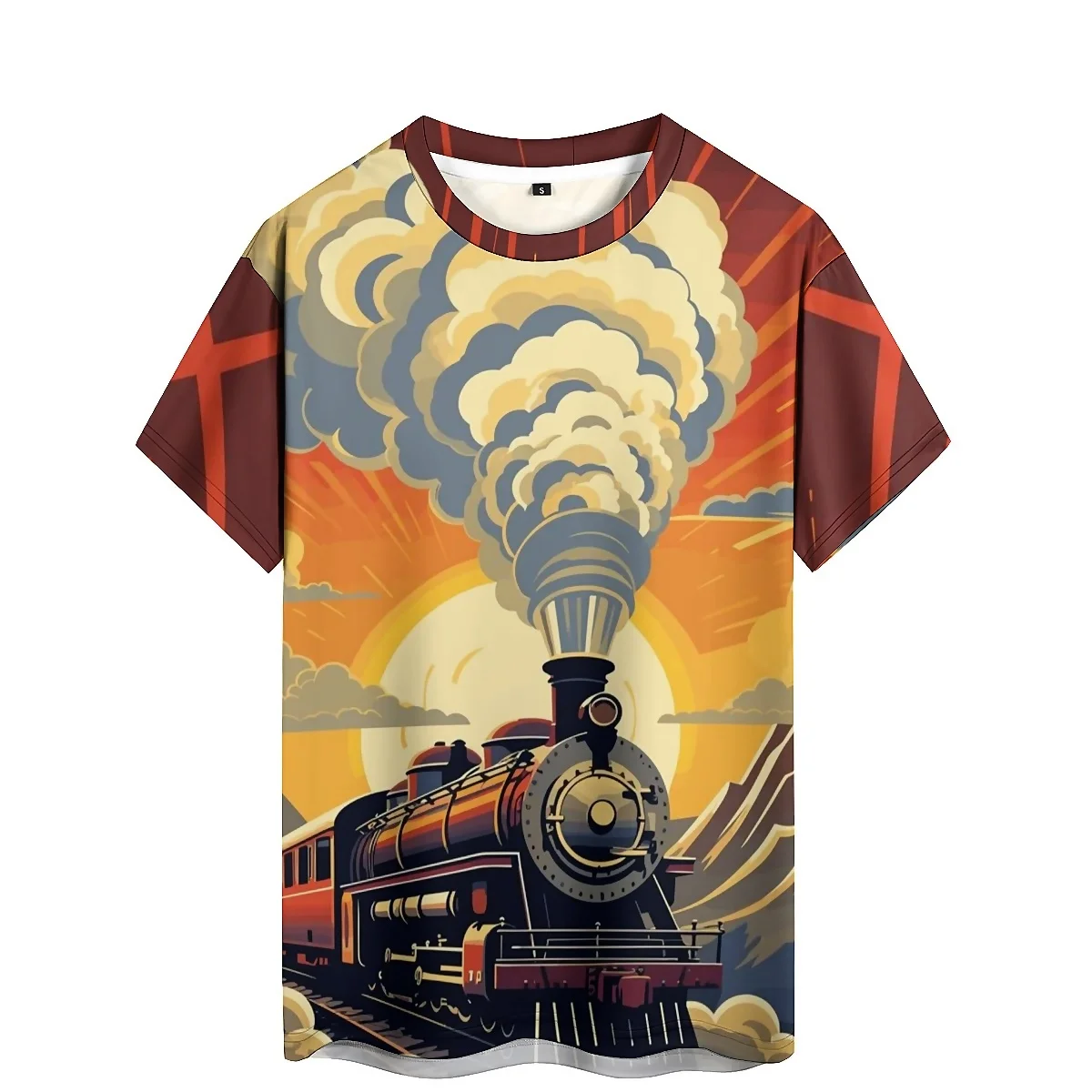 Splashed Graffiti-splashed 3D Printed Short-sleeved T-shirts, Smooth Fabric, and Holiday Gift T-shirts.