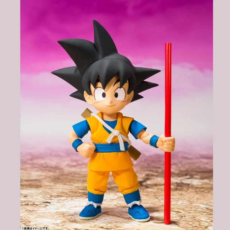 New Original Bandai Dragon Ball S.H.Figuarts Shf Son Goku (Mini) Daima Pvc 7cm Anime Action Figures Model Collection Toy