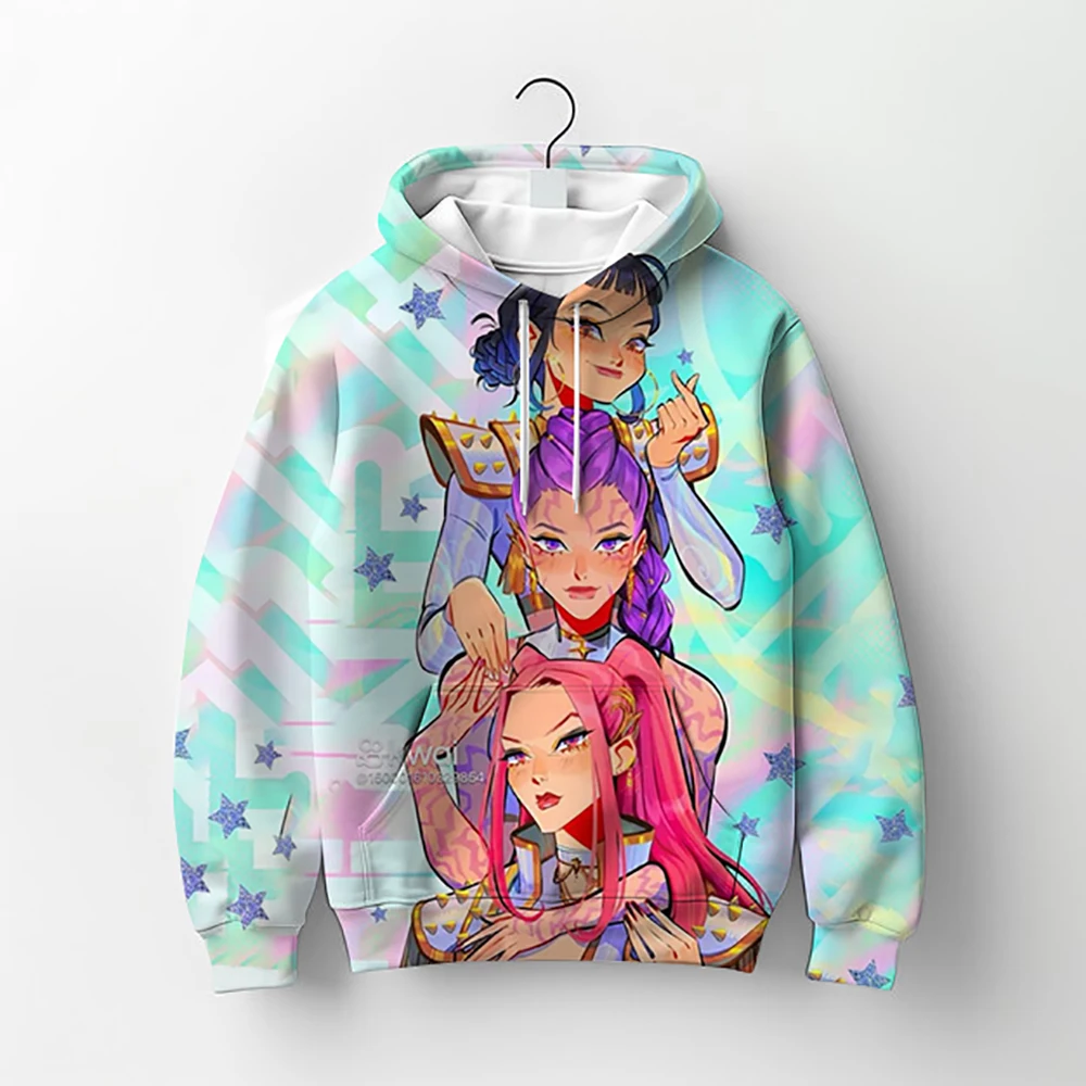Hoodies Kid Hoodie Manga Kids Kpop Demon Hunters Children's Sweatshirt Cute Tiger Harajuku Hoody for Boys Girls