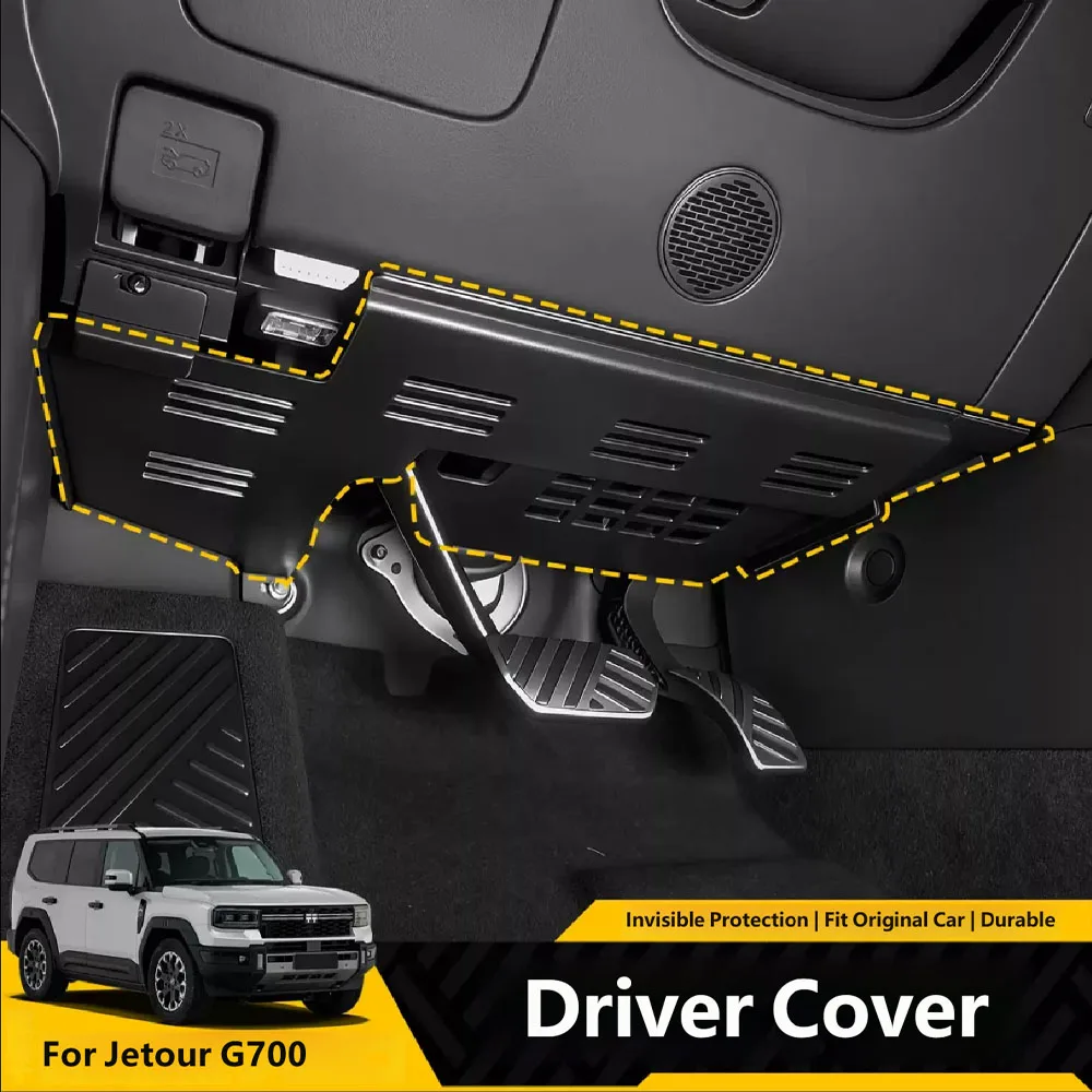 

For Jetour G700 2025 2026 Driver Side Dashboard Lower Panel Cover Anti-Kick Protection Board Car Interior Accessories