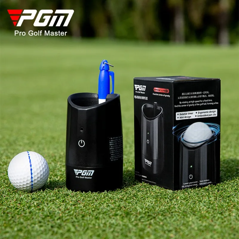 PGM Golf Electric Marking Tool Automatically Finds the Center of Gravity Distribution Line Drawing Ball Tool