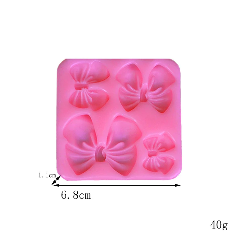 Bow Tie Silicone Mold Kitchen DIY Cake Baking Decoration Fudge Dessert Cookies Baking Accessories Tools Fondant Chocolate Mold