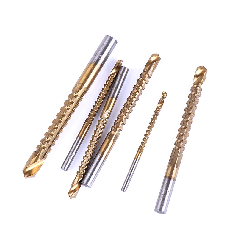 6Pcs hss countersink drill bit titanium coated hss saw drilling power tools high quality