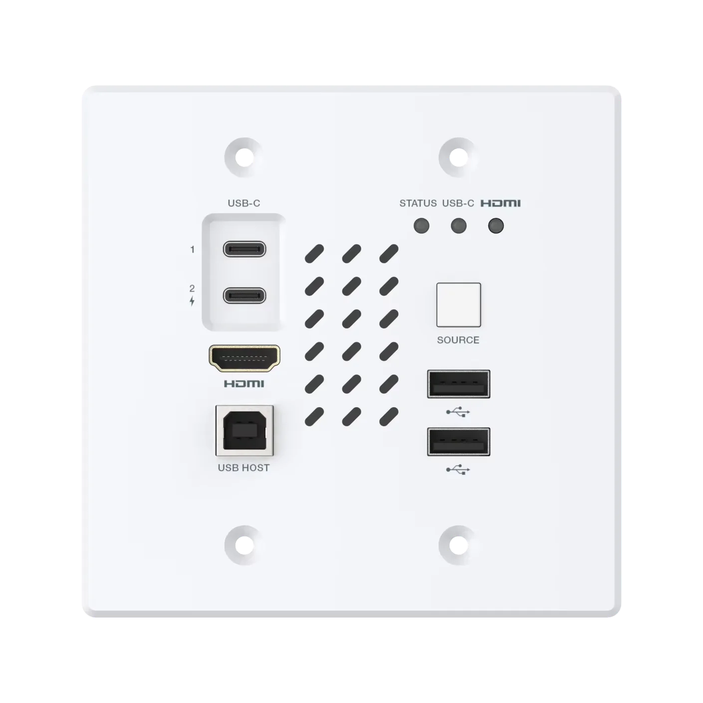 

4K60 AV Over IP Encoder Wall Plate With HDMI USB C Input KVM Over IP And PoE Support US 2 Gang Wall Plate AV Over IP Encoder