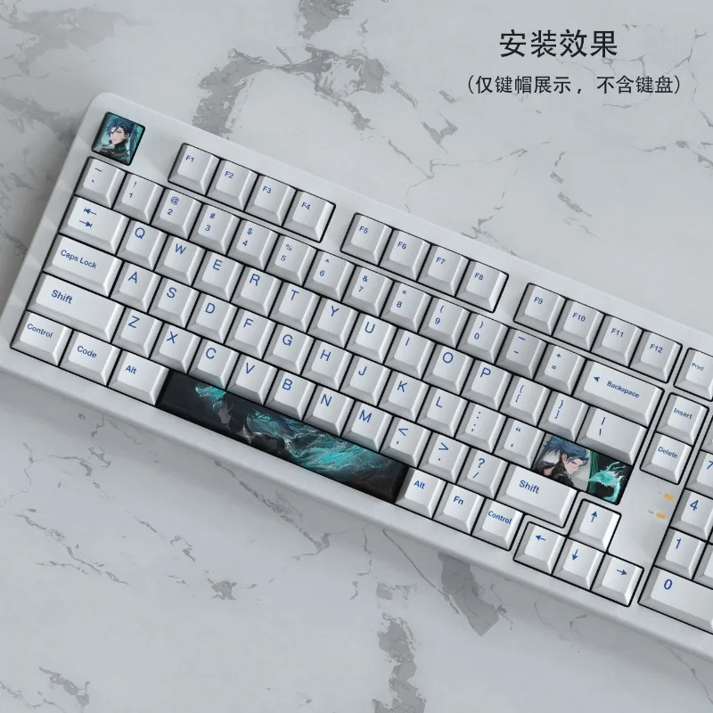 Wuthering Waves Anime Artisan Keycaps Custom Cute Encore Original 3ps Cherry Profile Gaming KeyCap for Mechanical Keyboard Gift