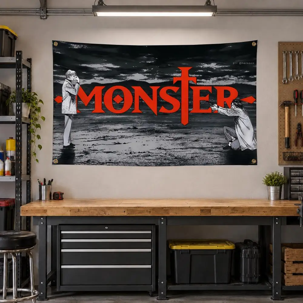 Anime Monster Thriller Flags Personalized Banner Flag Room Dorm Camping Picnic Garage Bar Outdoor Wall Decor