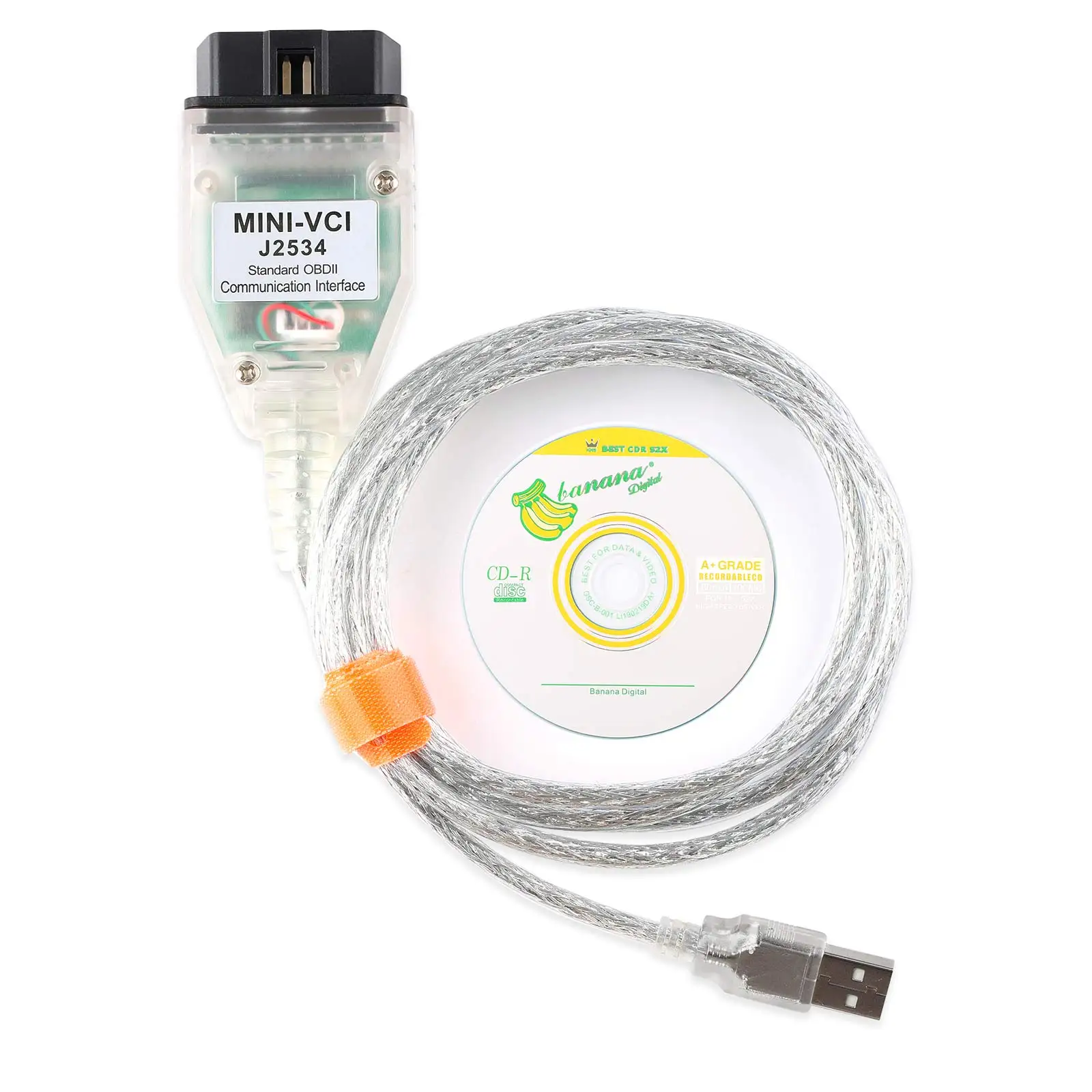 Latest V18.00.008 For Toyota Mini VCI TIS Techstream FT232RL Chip Full Chip OBD2 Car Diagnostic Cable For Lexus Best Quality