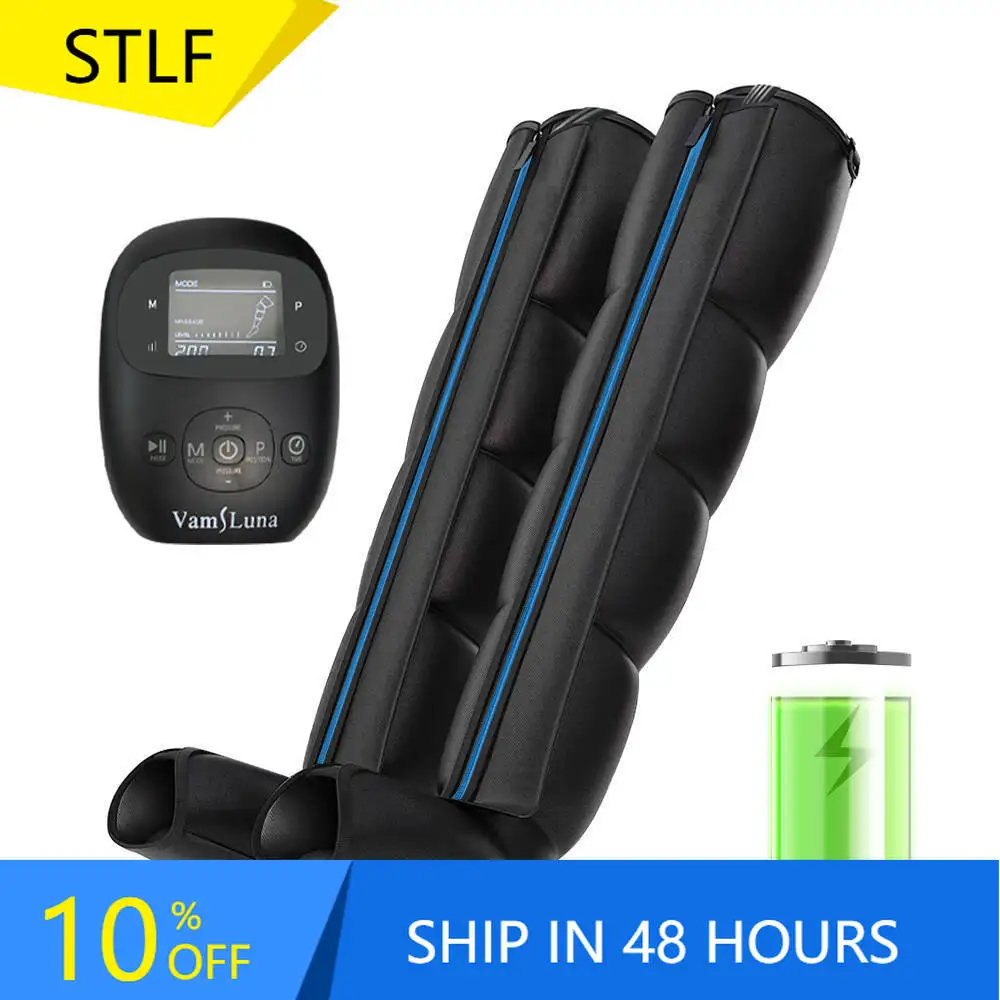 

STLFAir компрессионный массажер для ног, перезаряжаемые компрессионные ботинки для ног, кровообращение после тренировки, расслабление мышц, восстановление Boo