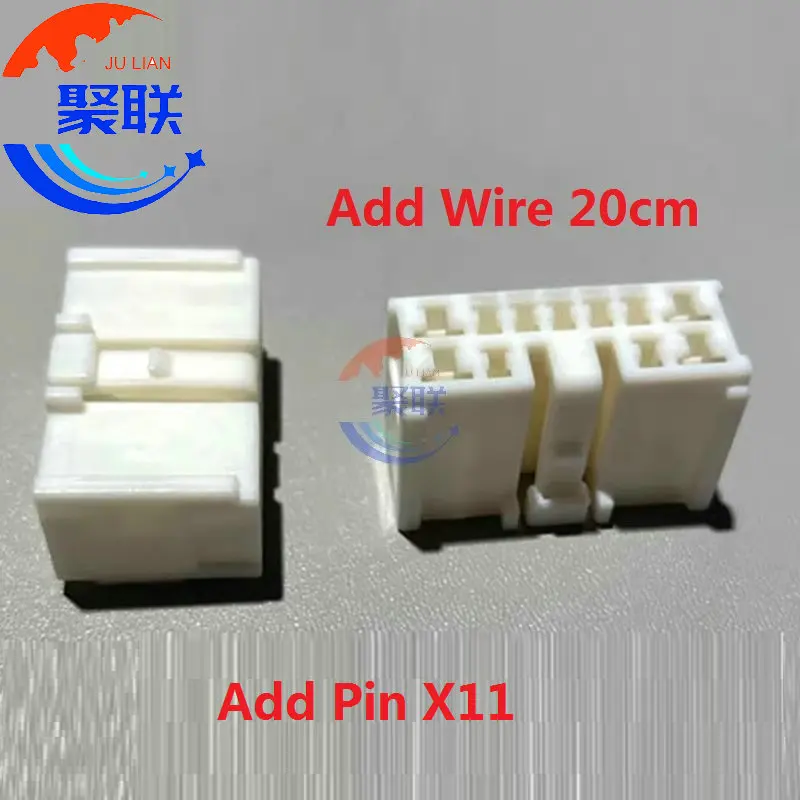 1Set 11Pin MG651525 MG641528 Automotive Wiring Connector 2.3 4.8 Series MG 651525 MG 641528 Composite Sealed Socket