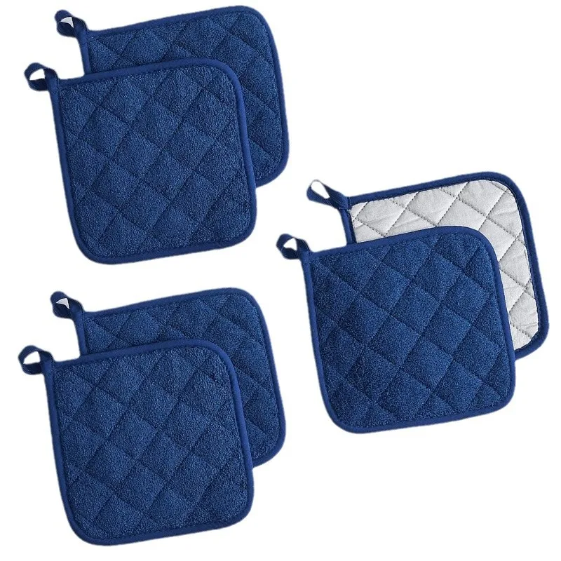 4Pcs/Set Kitchen Pot Holders Pad Heat Resistant Potholders Cotton Hot Pot Pads For Kitchen Oven Pot Holders Dining Table Mat