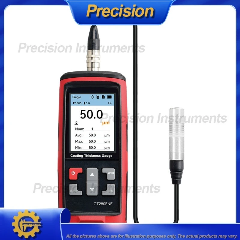 2026 Digital Coating Thickness Gauge for Paint Plating Measurement Micro Coating Tester for Automotive Finish