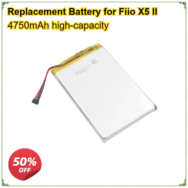 

3.7V 4750mAh Replacement Battery for Fiio X5 II FiiO X5 Second Generation Player Rechargeable Battery