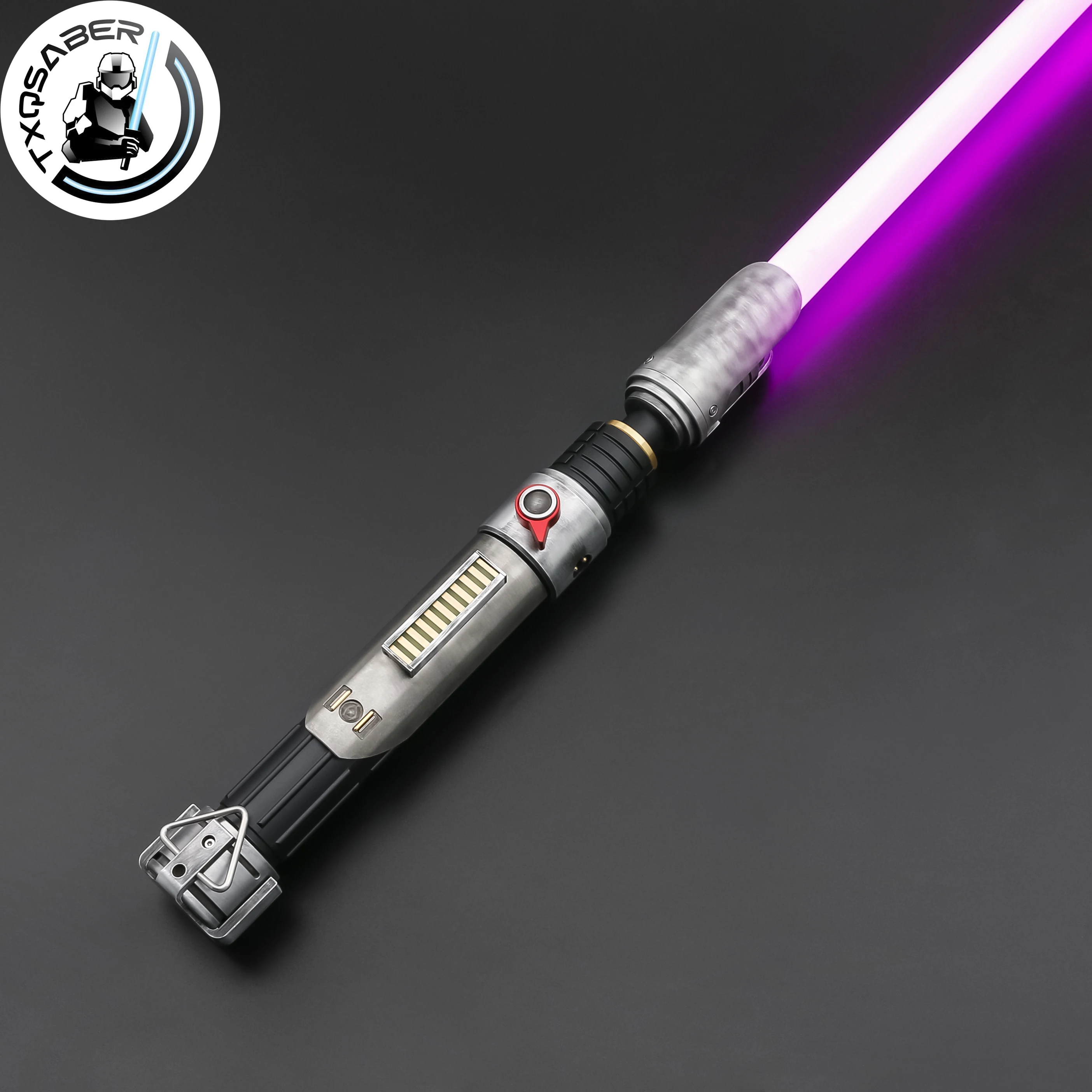 TXQSABER Replica Lightsaber Ezra EP2-Weathered Heavy Dueling Light Sword Metal Hilt Colors Changing Smooth Swing Lasersword Toys