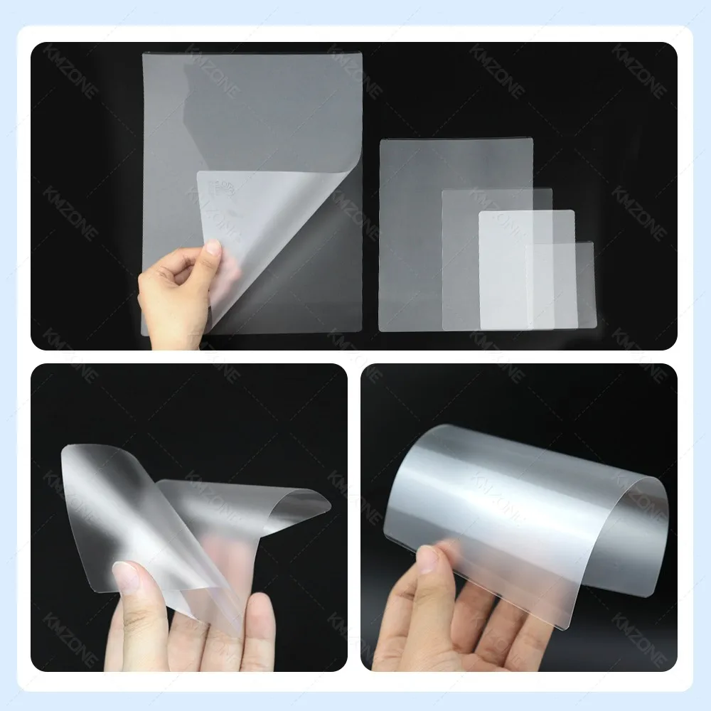 100 Pack A4/A5/A6/2R/3R/4R Laminating Film Sheets 80Mic Clear Round Corner Pouches Compatible with All Thermal Laminator Machine