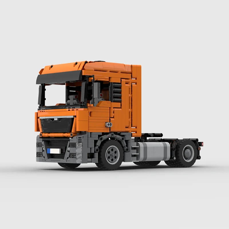 Modello di camion urbano Moc Building Block MAN TGX Camion Modello di edificio modulare Tecnologia Mattoni Assemblaggio auto fai da te Giocattolo Regali di festa
