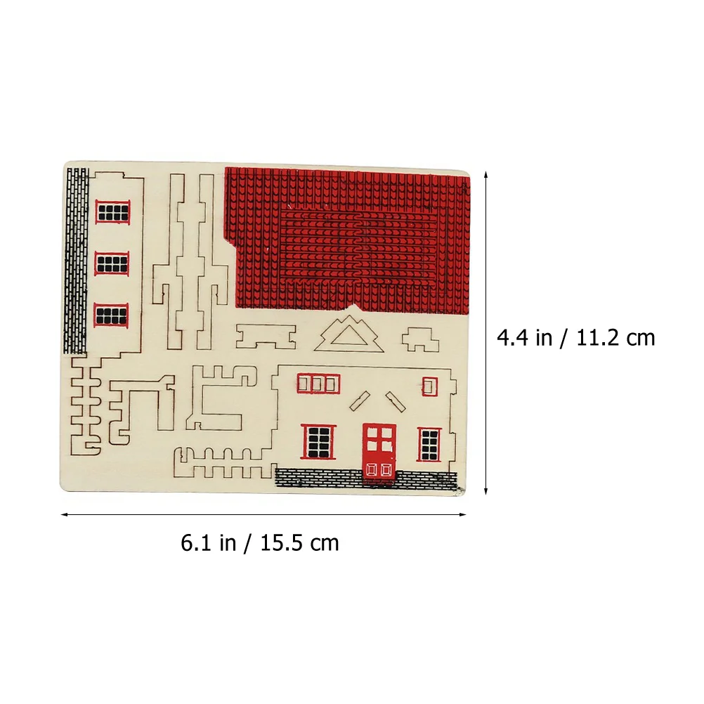 Puzzle 3D en bois pour adultes, modèle pour construire des jouets, bricolage, assemblage de maisons, modèles tridimensionnels, 2 ensembles