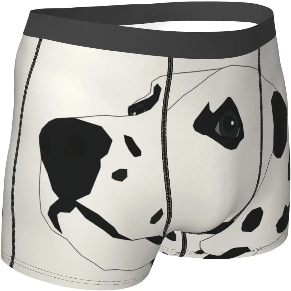ملابس داخلية رجالية قابلة للتنفس وخفيفة الوزن، بوكسر رجالي على شكل كلب كرتوني مرقط، مع حزام خصر مطاطي | شورت ناعم #6