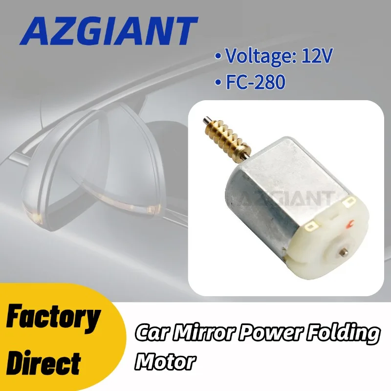 AZGIANT FC-280 Car Side Mirror Folding Motor Professional Mirror Actuator Motor 12 Volt for VW Golf Polo MK6 Replacement