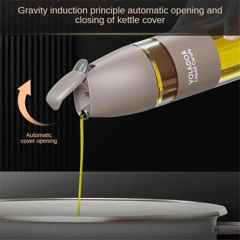 Automatic Opening Closing Oil Pot Seasoning Soy Sauce Bottle Gravity Oil Bottle Anti-leakage Large Capacity Home Kitchen Tools