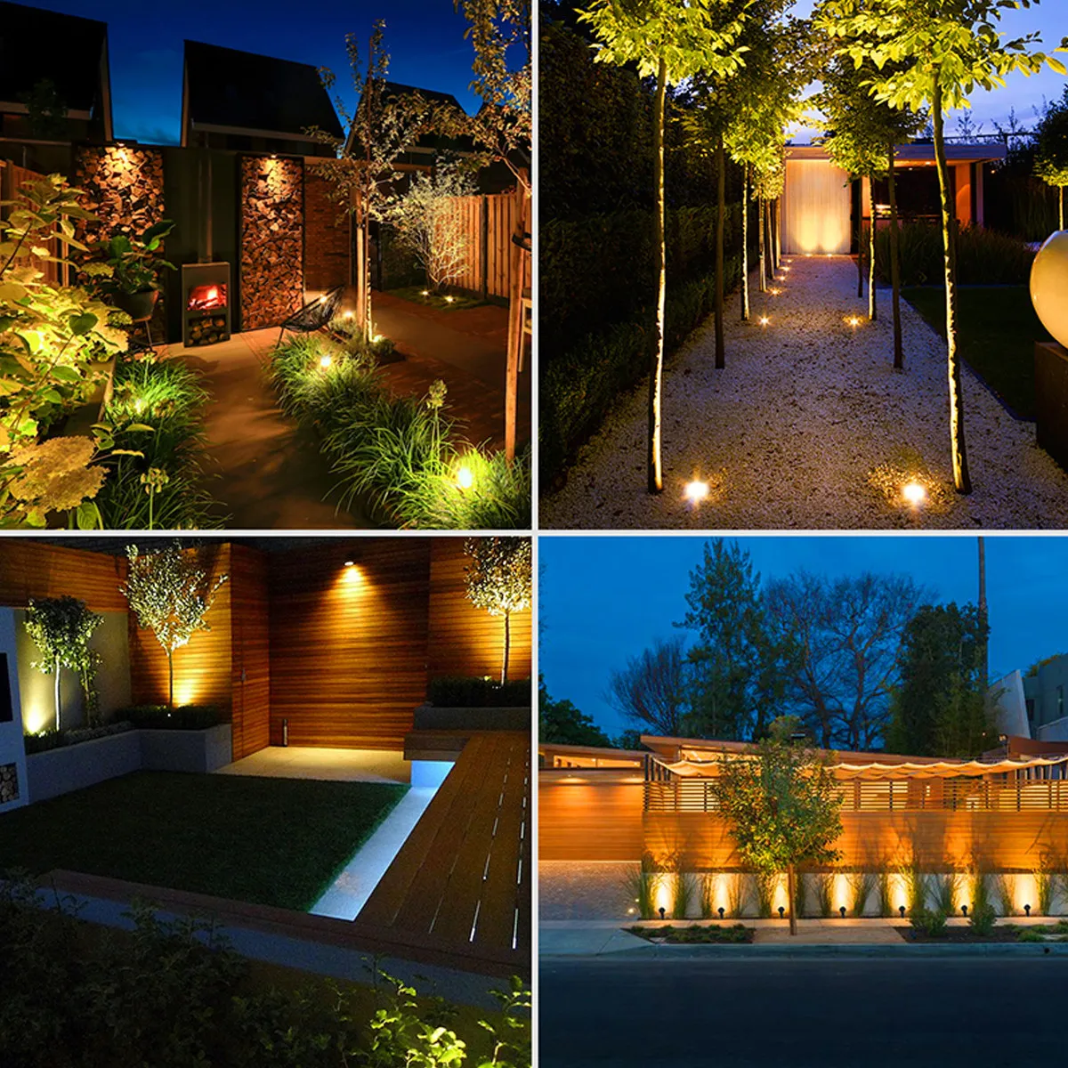 

Умный водонепроницаемый уличный светильник с дистанционным управлением для сада, газона, ландшафтного освещения - черный, теплый белый свет, вилка стандарта США