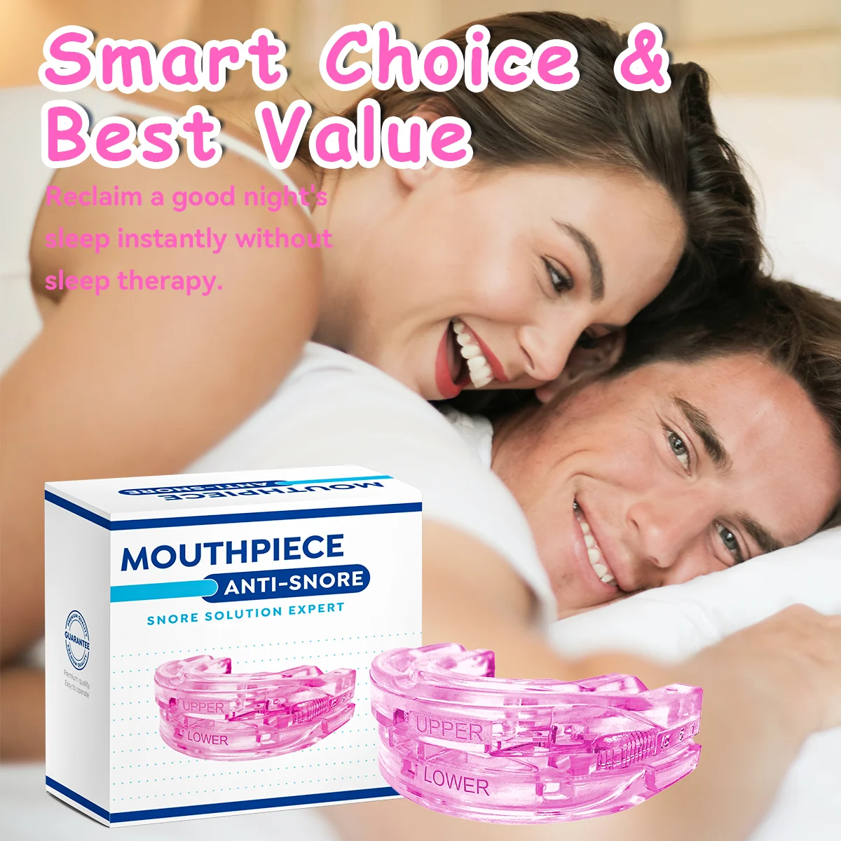 قابل للتعديل المعبرة مكافحة الشخير حامي الفم سيليكون مكافحة الشخير 2026 النوم المعونة توقف التنفس الحرس الأسنان الشخير جهاز وقف Sn #2