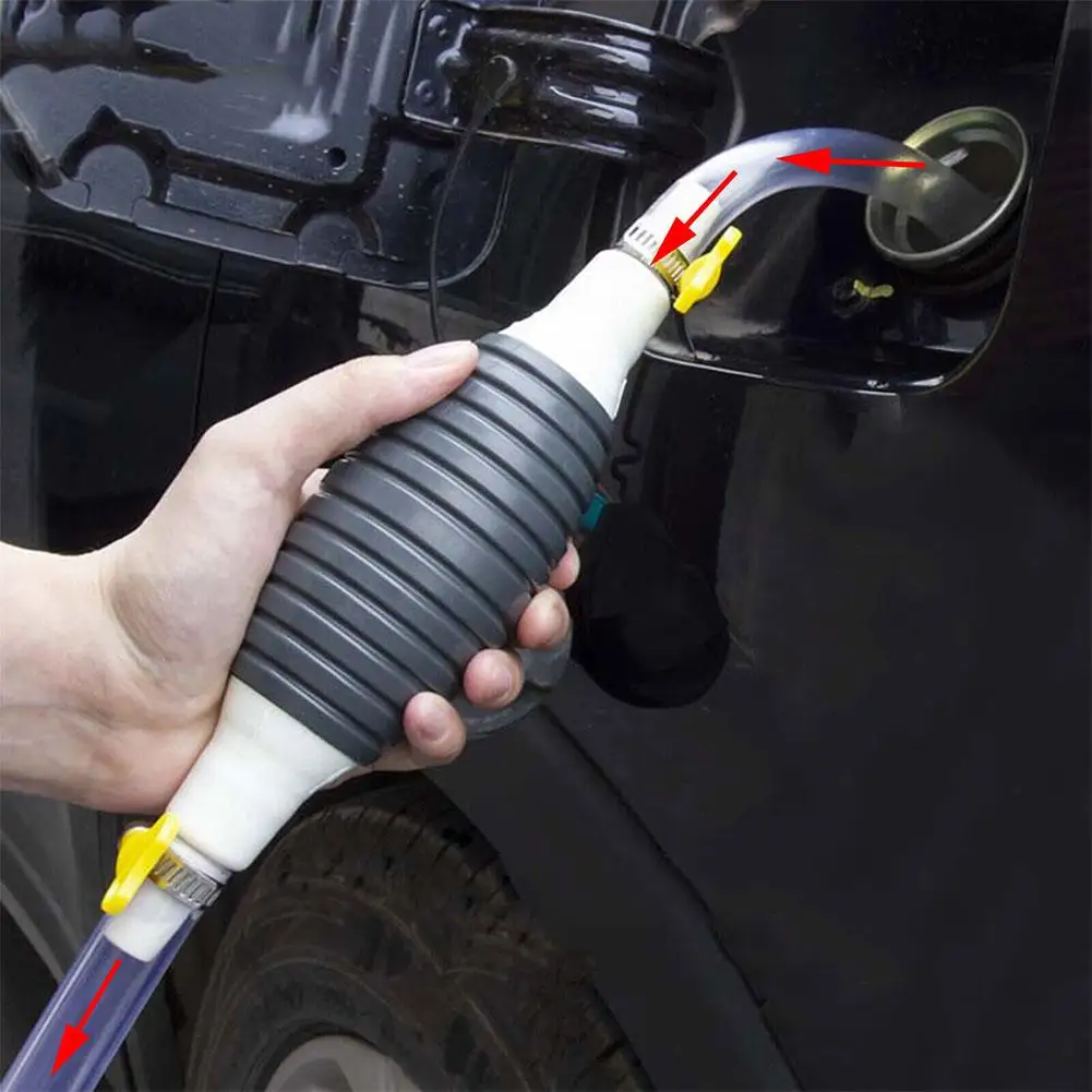 Manual Oil Pump Gasoline Suction Device Fuel Pump Car Saver Diesel Transfer Suction Gasoline Oil Cup Fuel Car Oil Siphon Pu T9H2