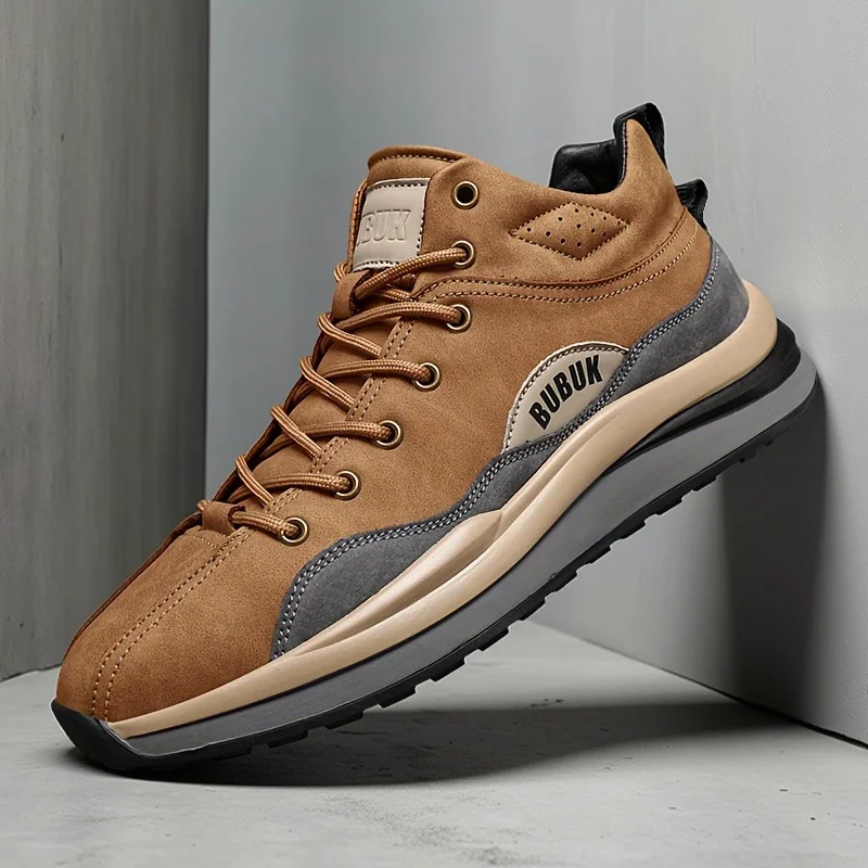 

Bubuk Men's Casual Sports Shoes, Fashionable Retro Classic Handmade, Breathable and Warm, Suitable for All Seasons, Suitable for Daily Wear, Outdoor Sports, Hiking, Trekking, Wear-Resistant and Durable, Not Easy to Get Dirty, Hiking Shoes, Fun Running Sho