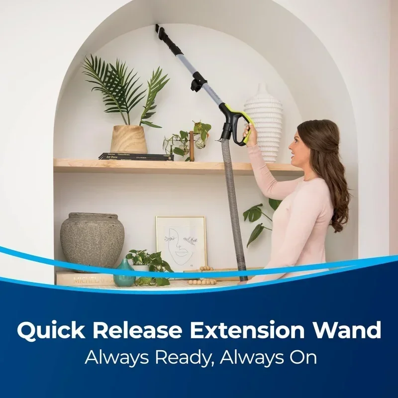 QWABISSELLS CleanView Swivel Pet Reach Full-Size Vacuum Cleaner,with Quick Release Wand,& Swivel Steering,3198A,Color May Va