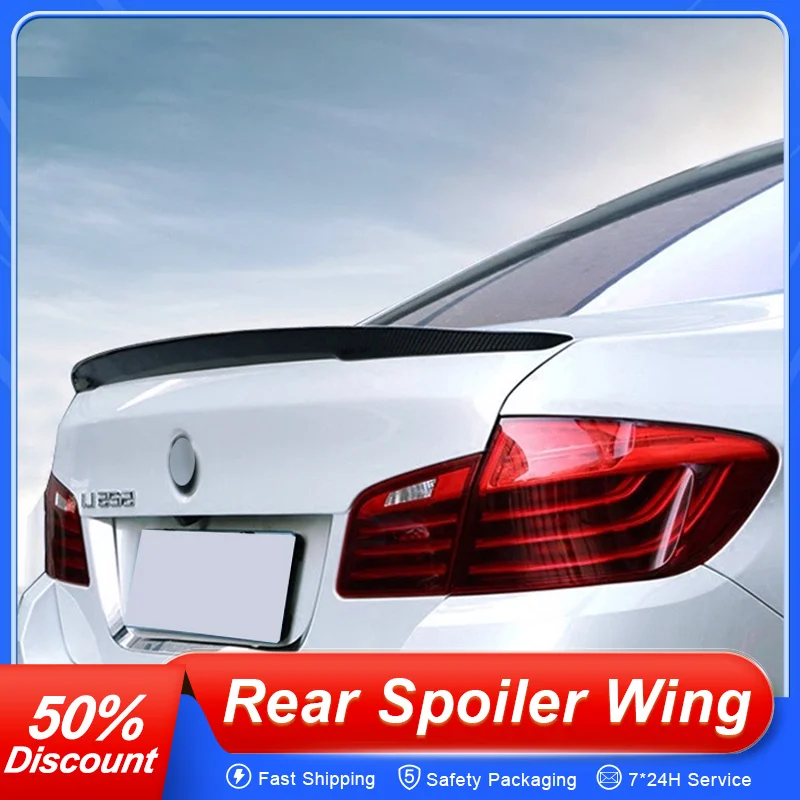 

For BMW 5 Series F10 Sedan 2011-2017 P Style Rear Trunk Lid Ducktail Lip Car Spoiler Wings Rear Window Roof Spoiler Accessories