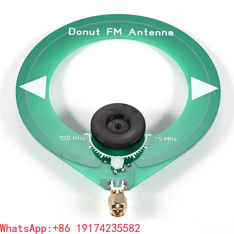 Portable 5W FM Antenna 75-135MHz Mini Donut Design for Car Broadcast Consumer Electronics