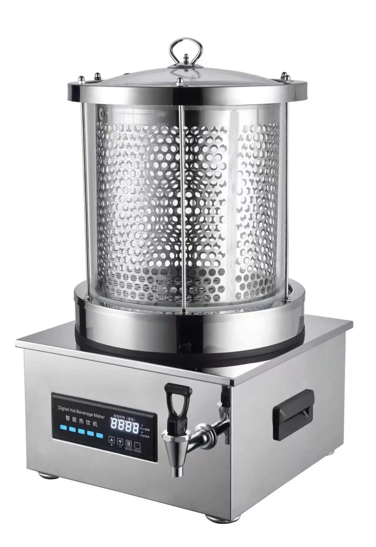 Commercial electric stainless steel digital hot drink machine 20L intelligent flower and grass tea brewer for restaurants 3