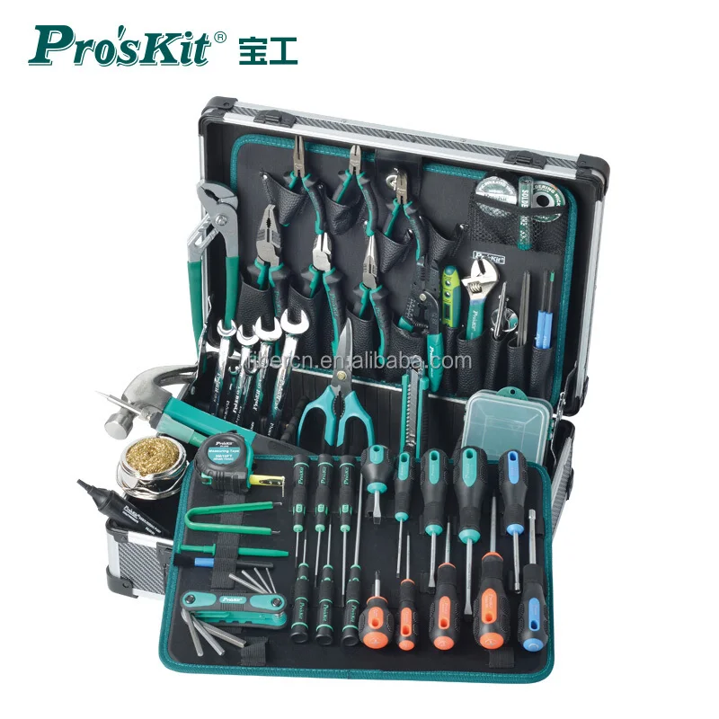 

Proskit PK-1700NH pros kit factory price FTTH Tool Kit whole set with pliers screwdriver pk-1700nh