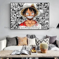 Japanese Anime One Piece Monkey D Luffy HD Poster Canvas Painting Bar Home Wall Aesthetic Art Decoration Wall Painting Gift