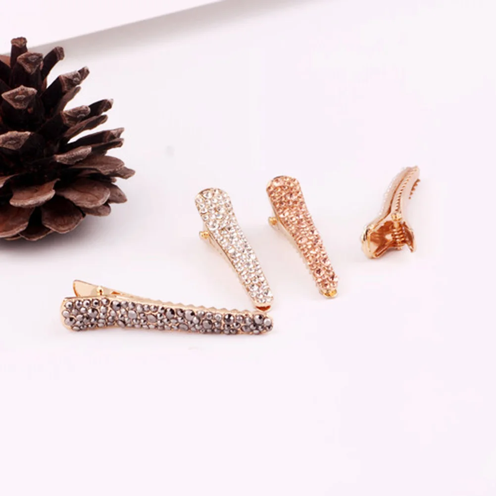 

8 pcs Hair Clips Full Covered Rhinestone Duckbill Alligator Clip For Women Sparkly Hair Accessories