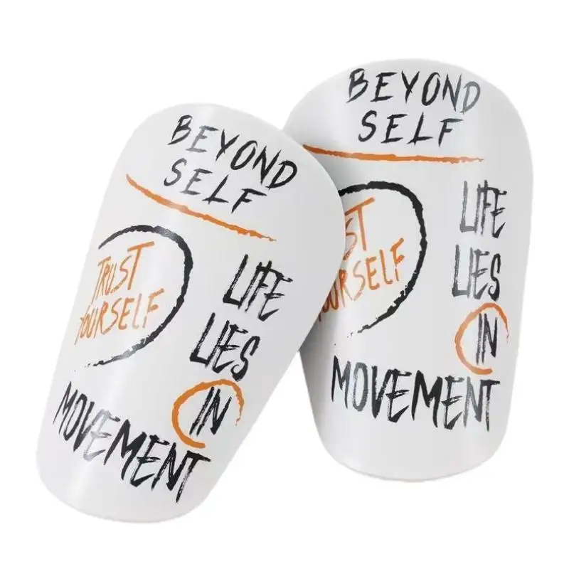 1Pair Mini Football Shin Pad Wear-resistant Shock Absorbing Leg Protector Lightweight Portable Soccer Training Shank Board