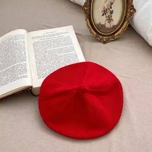 Baby Mode -Stricken Bethin Hut Feste Farbe Kinder Heiße Hüte Herbst Wintermaler Kappe für Mädchen Kinder Bonnet Accessoires 8 Hauptverkäufe Kinder Beat - №1