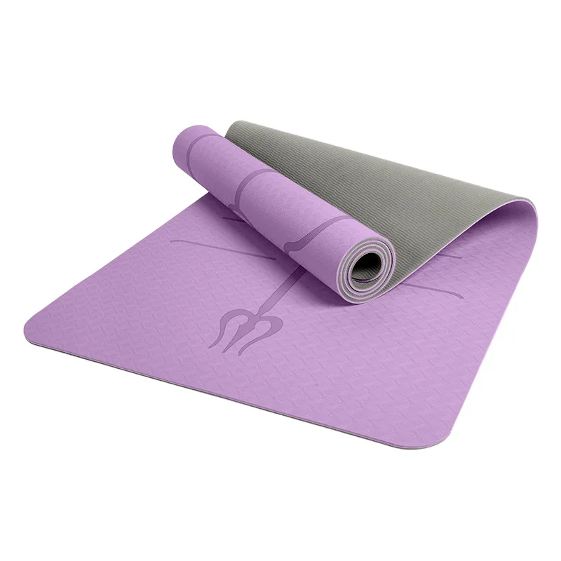 

Wholesale Eco-Friendly TPE Yoga Mat Custom Logo Anti-Slip Pilates Exercise Fitness Mat Low Price with Eco-Friendly Features