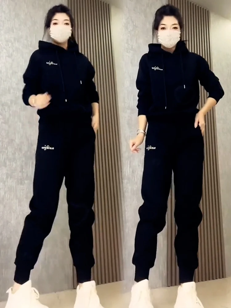 Angola Rode Casual Sportkleding Set Dames 2026 Lente Herfst Nieuwe Faion Mama Hoodie Tweedelige Set Comfortabele Lange Sve Co...