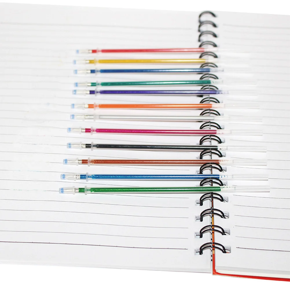 

36 Colors Gel Ink Pen Refills Assorted Neon Glitter Metallic Pastel for Coloring Books Crafting Doodling Scrapbooking Acid-Free