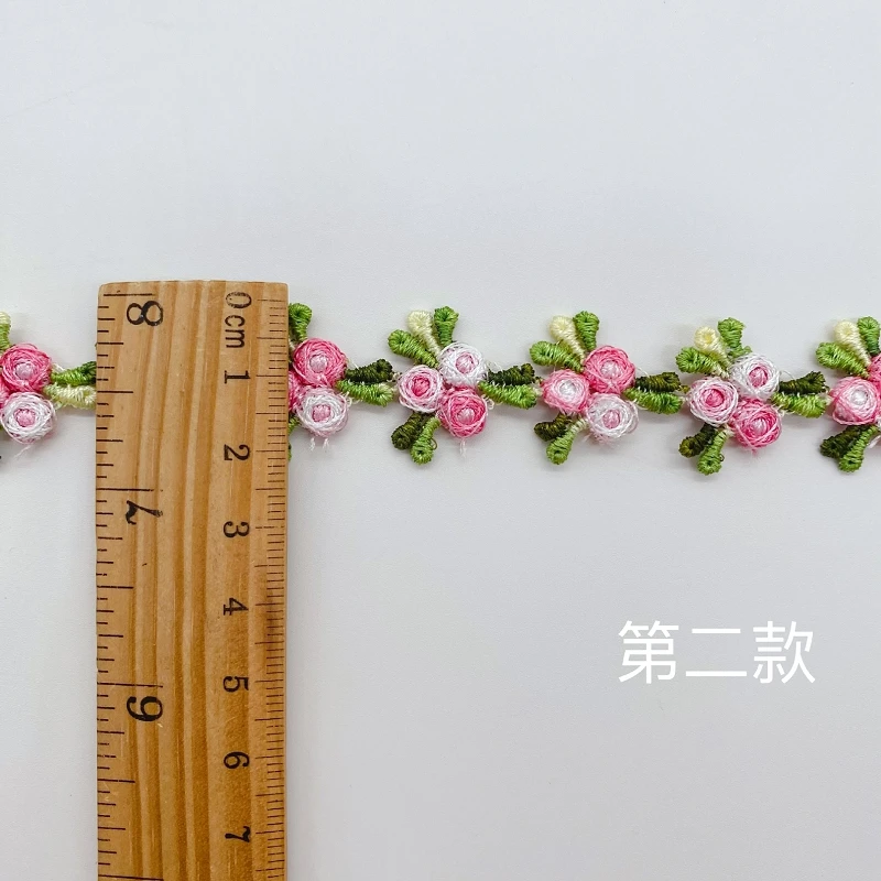 30Yards DIY Clothes Necklace Collars Sewing Handmade Decoration Accessories Embroidery Color Flower Tassel Lace Trim Barcode