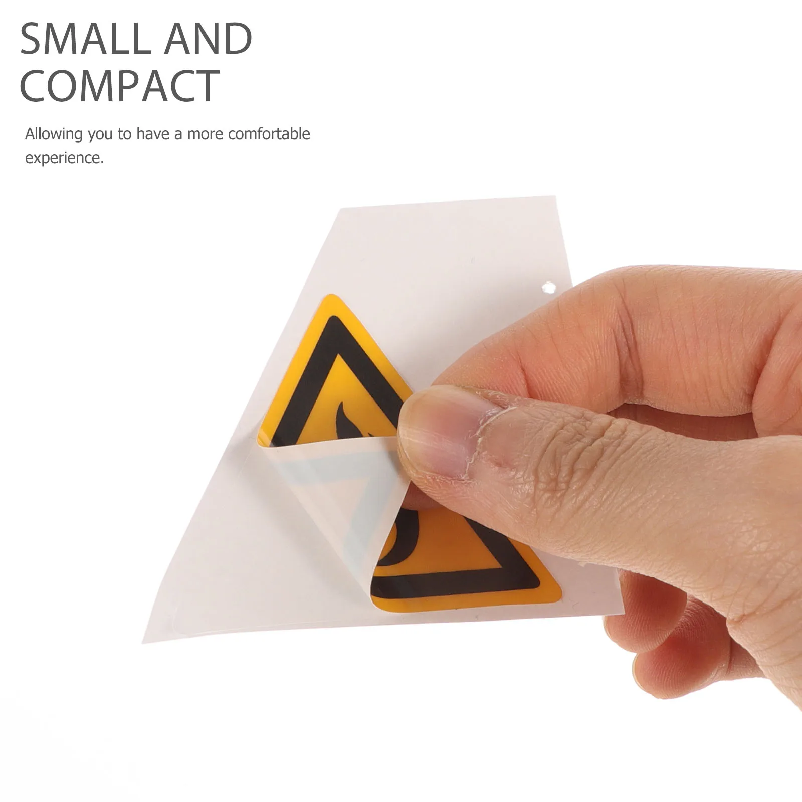 

3pcs Signs Warning Decals Sticker for Pet Film Caution Stickers Fire Safety Labels Traffic Safety Signs