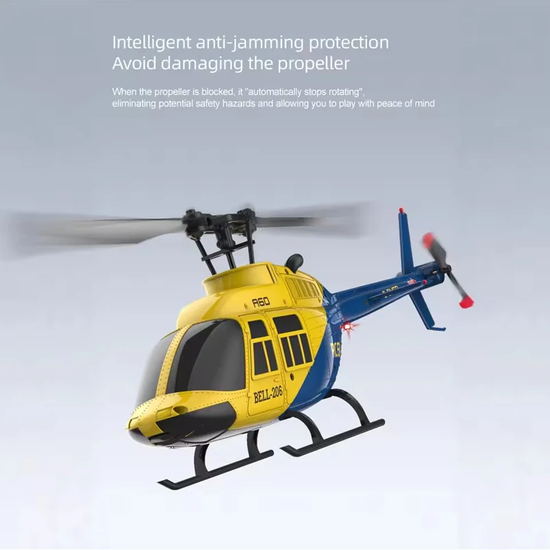 เฮลิคอปเตอร์บังคับวิทยุ A60 รุ่น A60 Rc Plane Helicopte 2.4G ขนาด 1:42 ระบบขับเคลื่อน 4 ล้อ พร้อมไจโรสโคป 6 แกน บังคับวิทยุ 6 แกน  พร้อมฟังก์ชั่นปล่อยตัว/ลงจอดอัตโนมัติด้วยปุ่มเดียว ของเล่นเฮลิคอปเตอร์บังคับวิทยุ