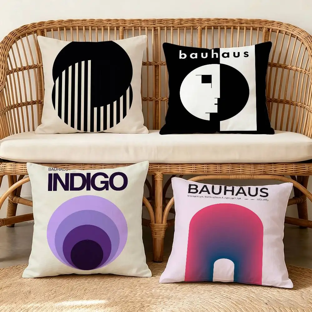 Mid Century Modern Bauhaus Abstract    Pillowcase toon Gift Cushion Cover Bedroom Home Sofa Chair Seat Decor pillow case
