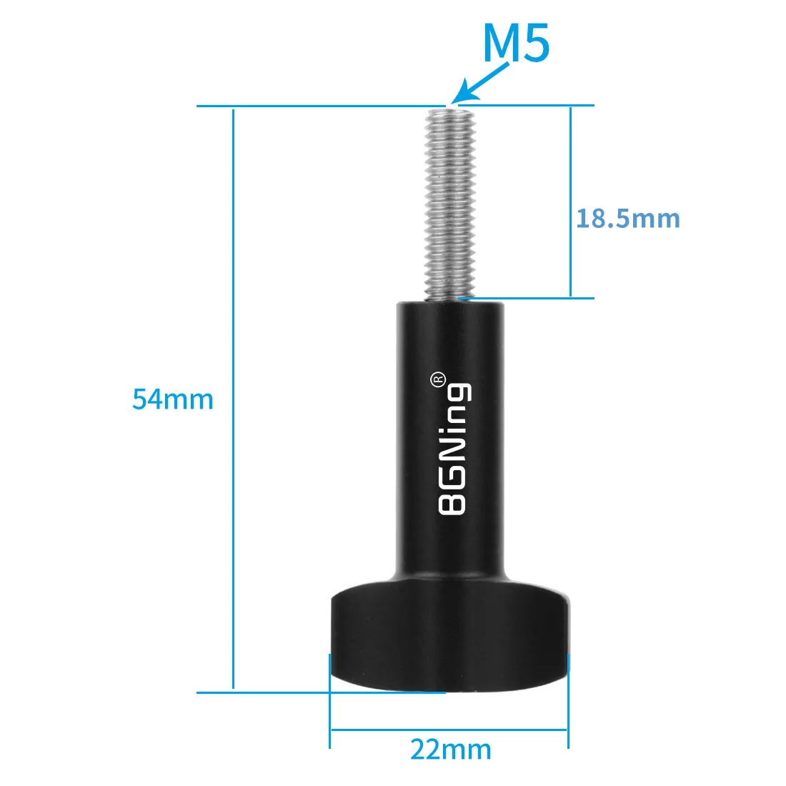 M5 Gewindebolzen Edelstahl Aluminiumlegierung T Handfest Schraube Klemmknopf Manuelle Griffschraube für Gopro 13 Für Insta360 – Detail 32