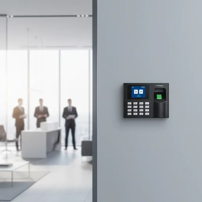 Linux-Based Attendance Statistics Software Fingerprint Password Authentication USB Export Punch Time Recording LCD Display DC