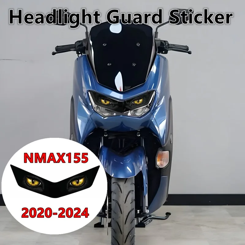 

Fit For YAMAHA NMAX155 Nmax155 2020-2024 Waterproof Motorcycle Headlight Guard Stickers Head Light Protective Decals Accessories