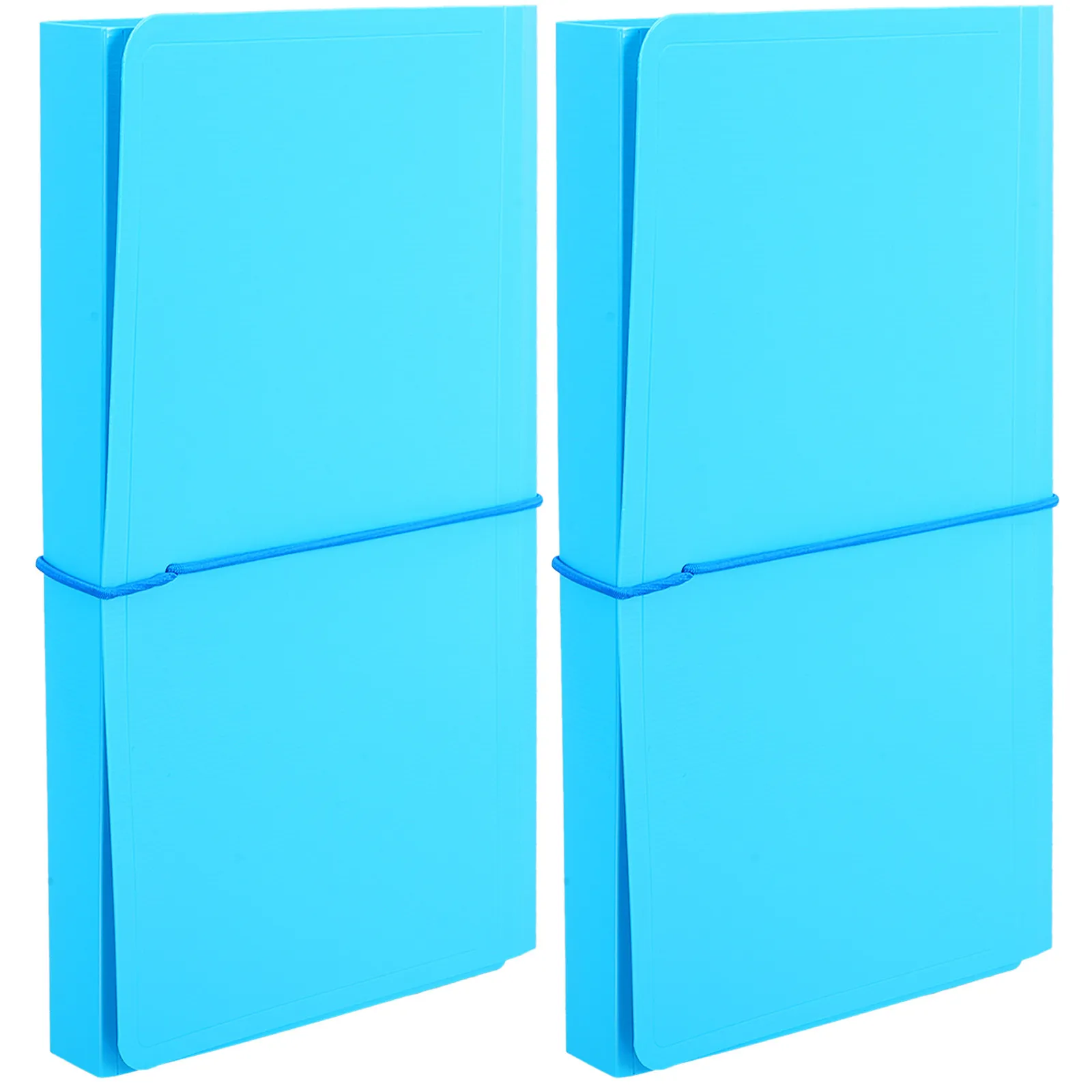 

2Pcs Document Organizer Folder Portable Plastic Accordion File Holder Ticket Storage File Bag Accordion Folder