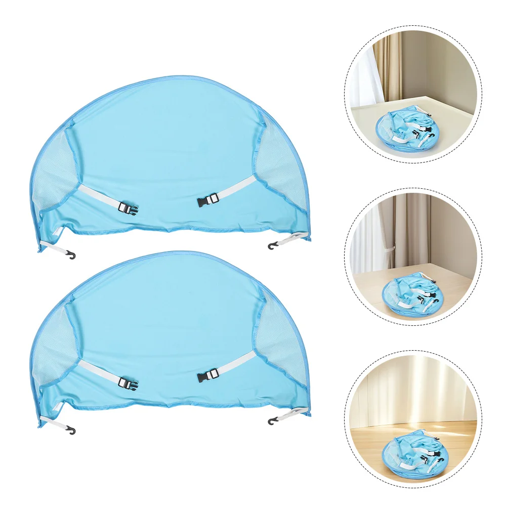 

2Pcs Baby Stroller Sunshade Universal Fit Uv Protection Canopy Rain Wind Resistant Foldable Stroller Cover Outdoor